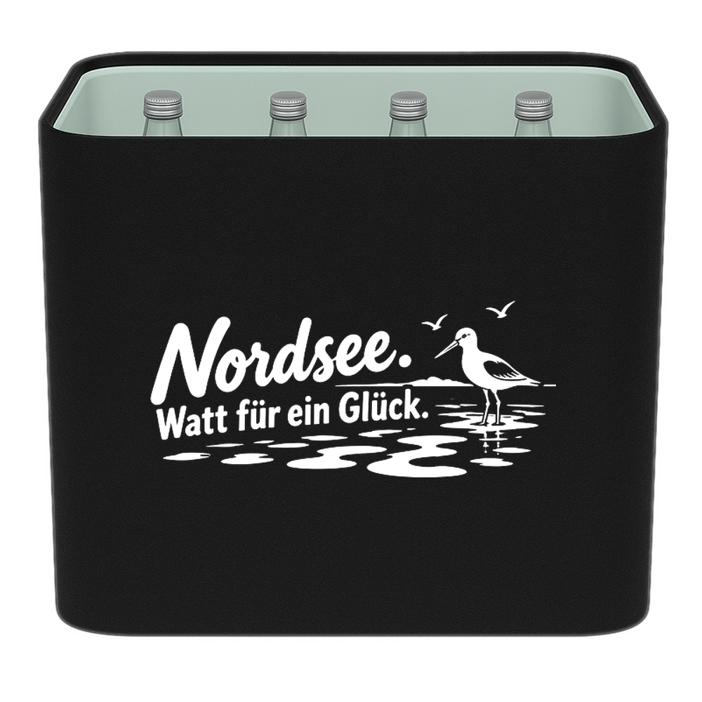 KistenBlende – Nordsee. Watt für ein Glück. – Wasserkiste Glas 12 × 0,75 l