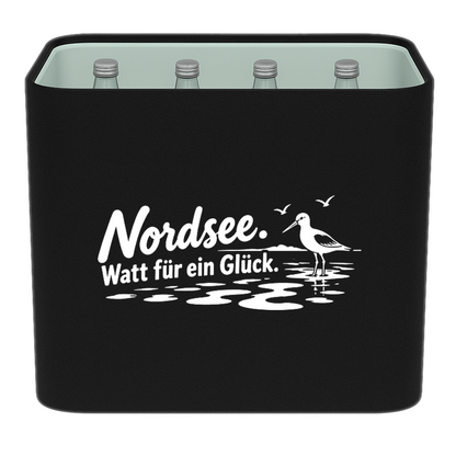KistenBlende – Nordsee. Watt für ein Glück. – Wasserkiste Glas 12 × 0,75 l