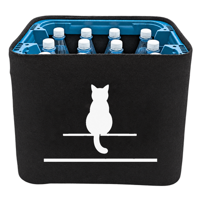 KistenBlende Katze auf Kistenkante – WASSER PET