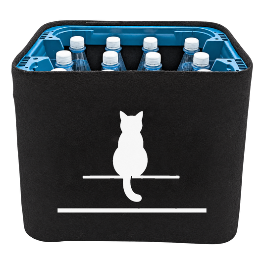 KistenBlende Katze auf Kistenkante – WASSER PET