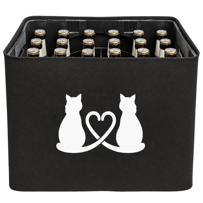 KistenBlende Zwei Katzen ein Herz – BIER 24