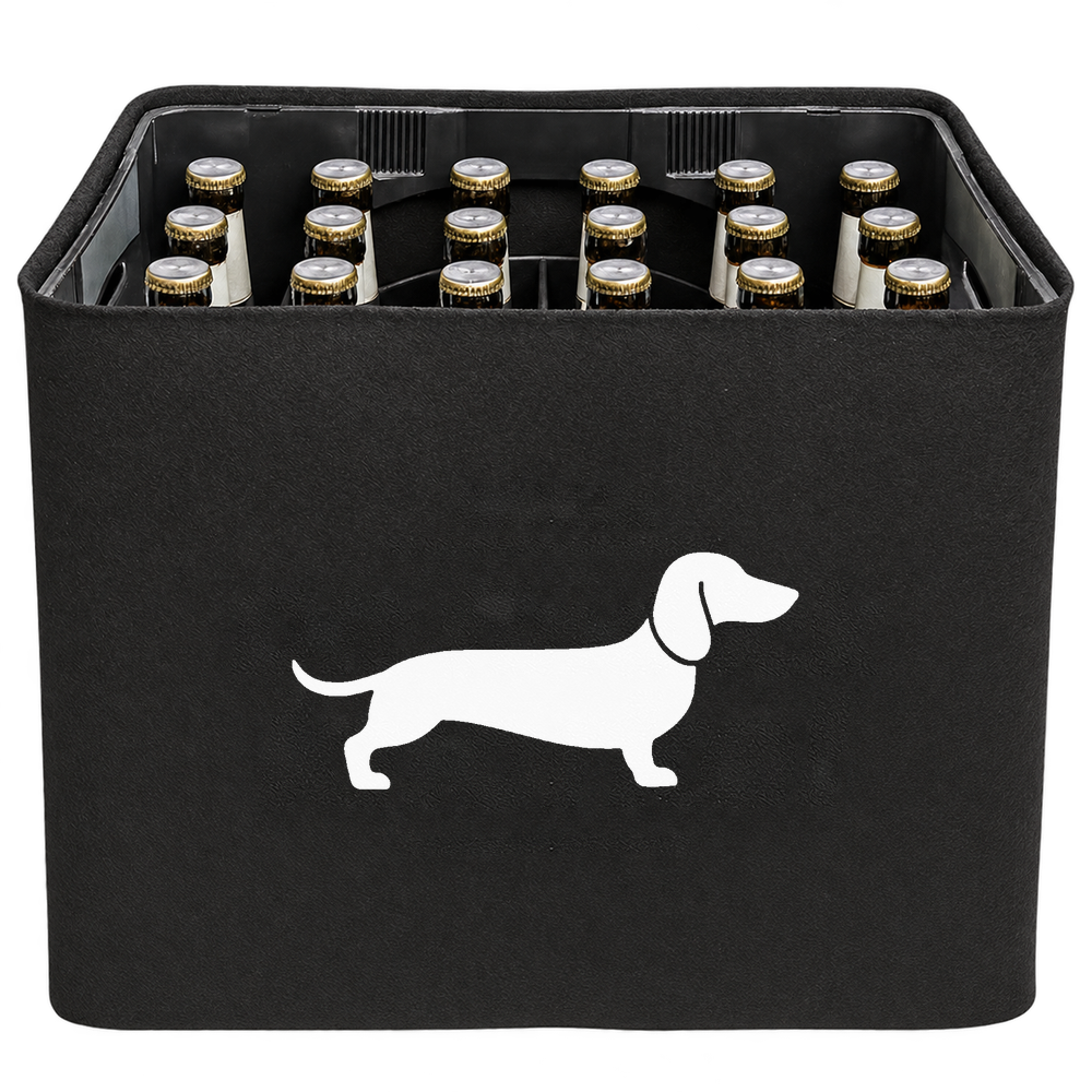 KistenBlende Dackel im Querformat – BIER 24