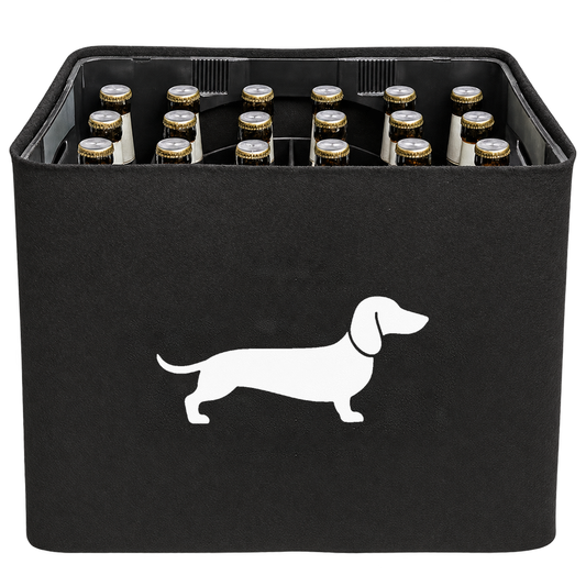 KistenBlende Dackel im Querformat – BIER 24