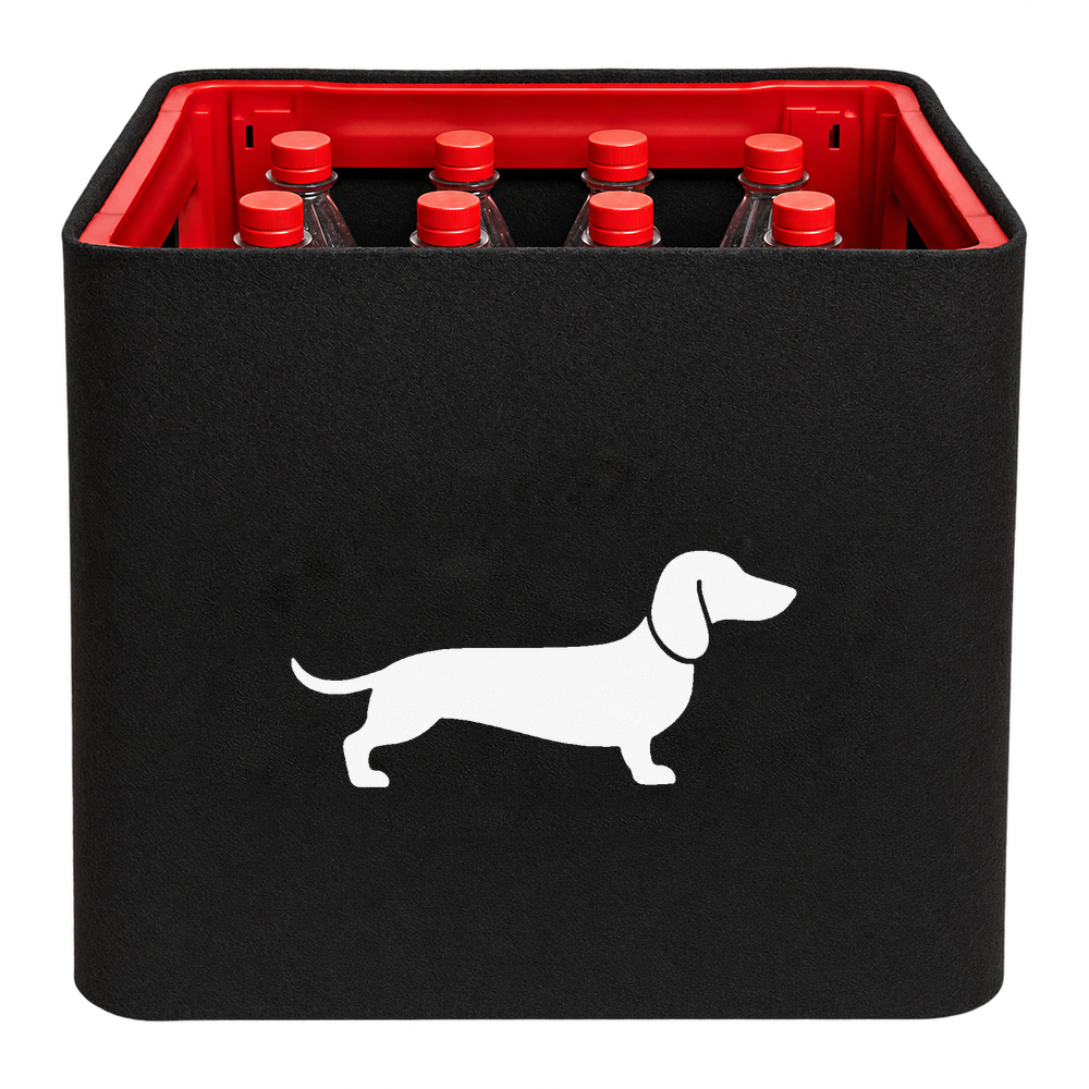 KistenBlende Dackel im Querformat – LIMONADE PET