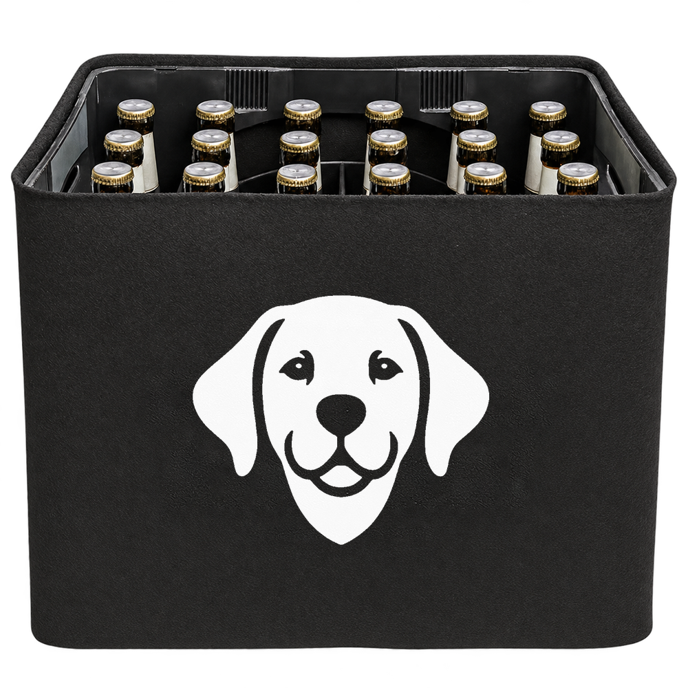 KistenBlende Hundekopf aus Flächen – BIER 24