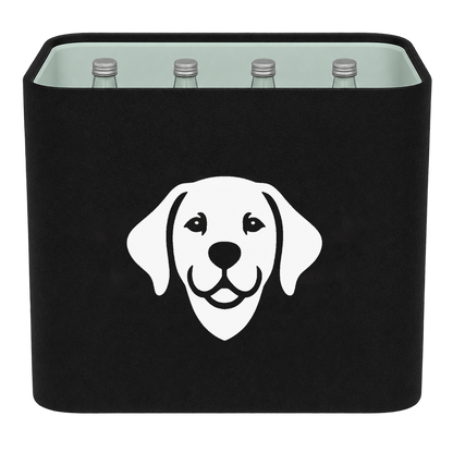 KistenBlende Hundekopf aus Flächen – WASSER GLAS