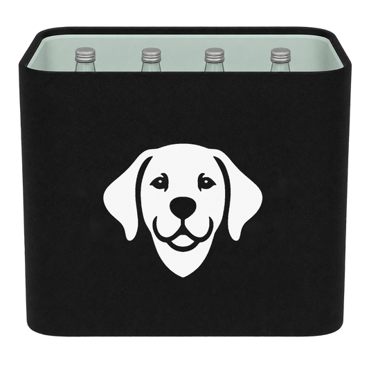 KistenBlende Hundekopf aus Flächen – WASSER GLAS