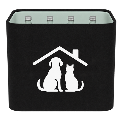 KistenBlende Hund und Katze zuhause – WASSER GLAS