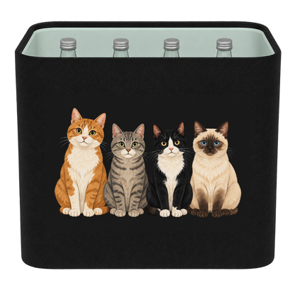 KistenBlende Katzenquartett – WASSER GLAS