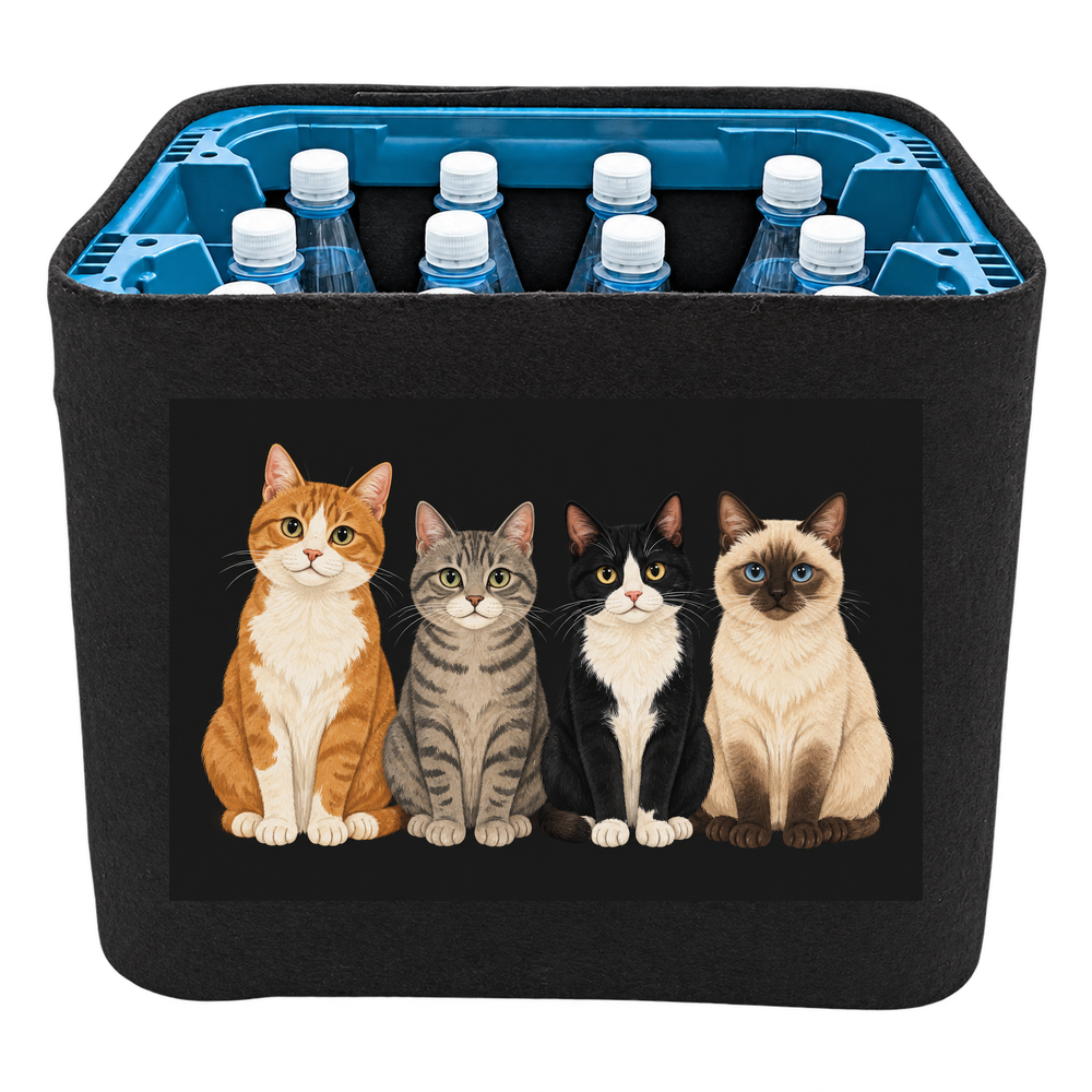 KistenBlende Katzenquartett – WASSER PET