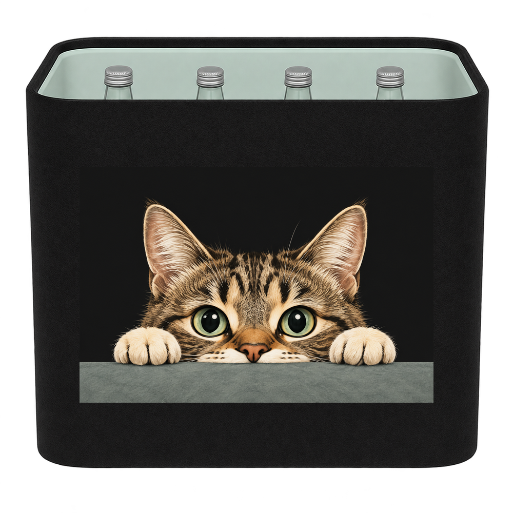 KistenBlende Neugieriger Katzenblick – WASSER GLAS