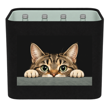 KistenBlende Neugieriger Katzenblick – WASSER GLAS