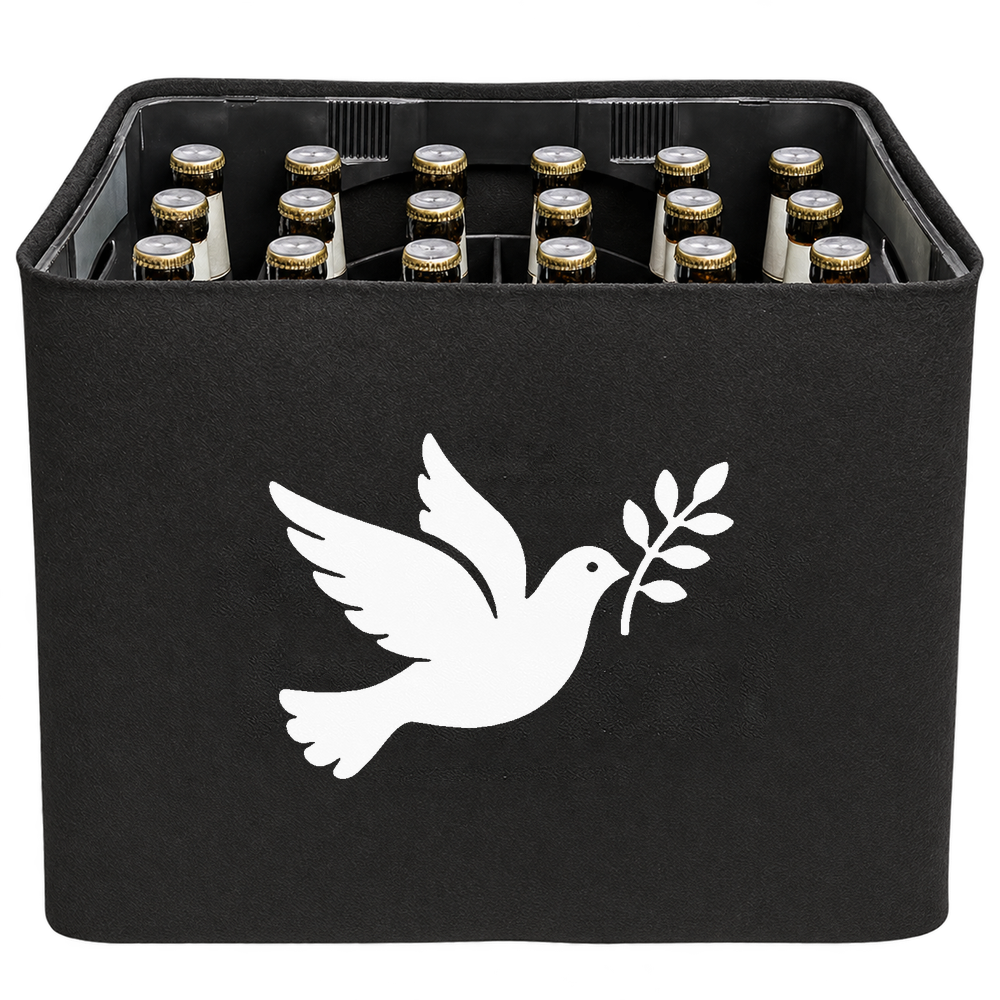 KistenBlende Taube mit Zweig – BIER 24