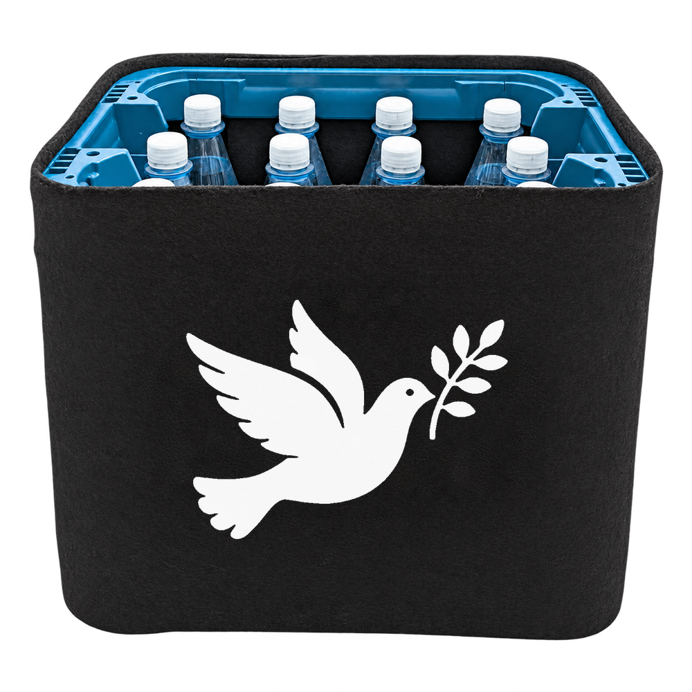 KistenBlende Taube mit Zweig – WASSER PET