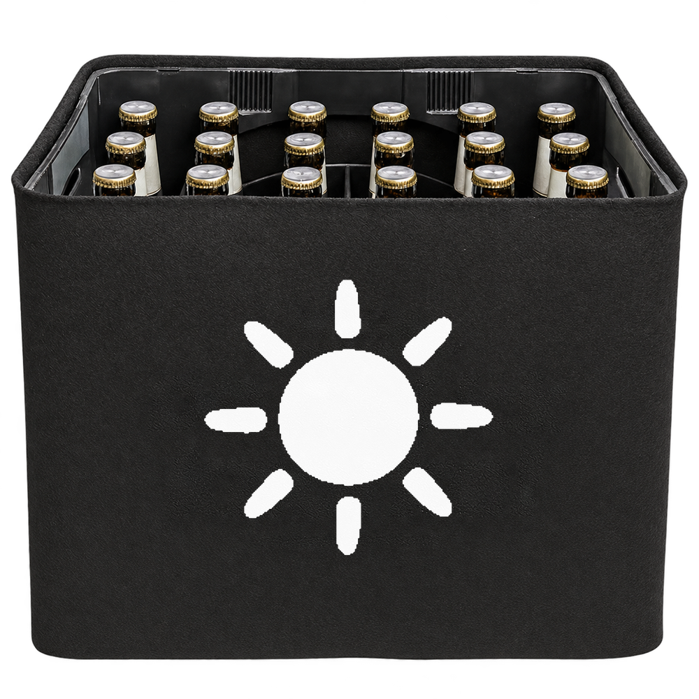 KistenBlende Sonne mit Strahlen – BIER 24