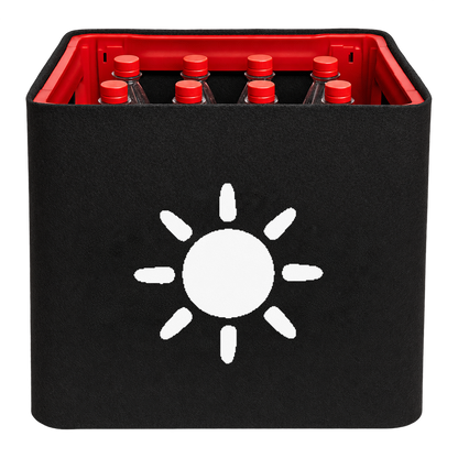 KistenBlende Sonne mit Strahlen – LIMONADE PET