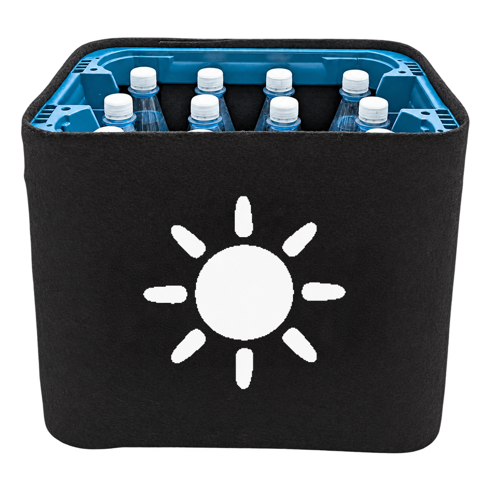 KistenBlende Sonne mit Strahlen – WASSER PET