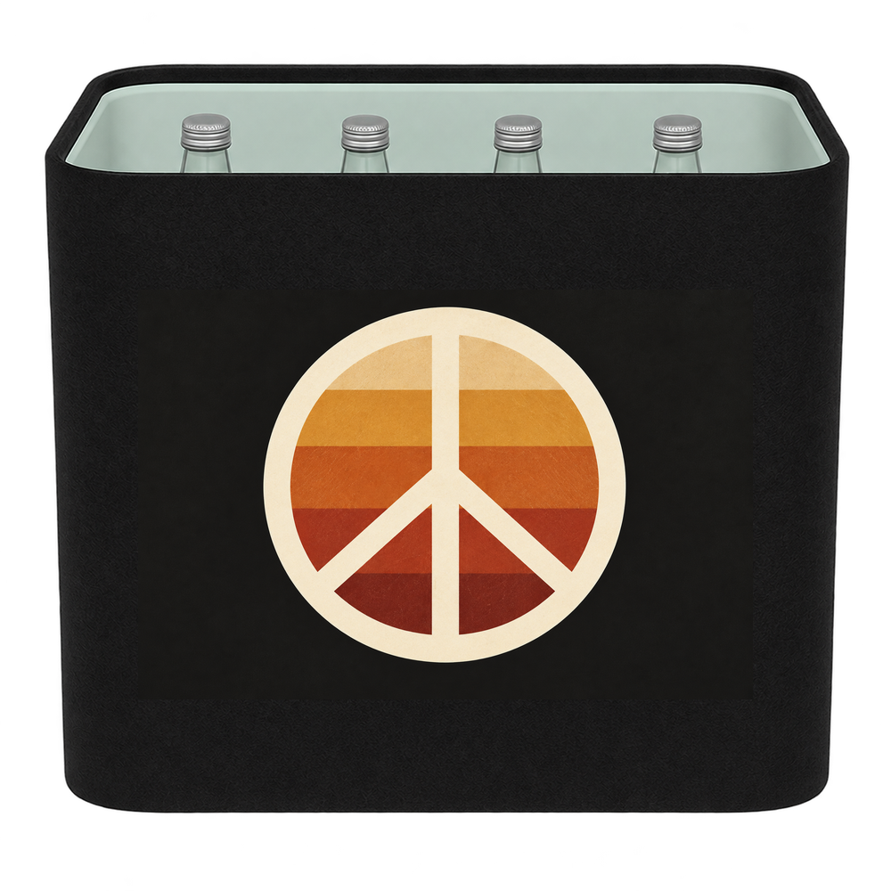 KistenBlende Peace im Sonnenuntergang – WASSER GLAS
