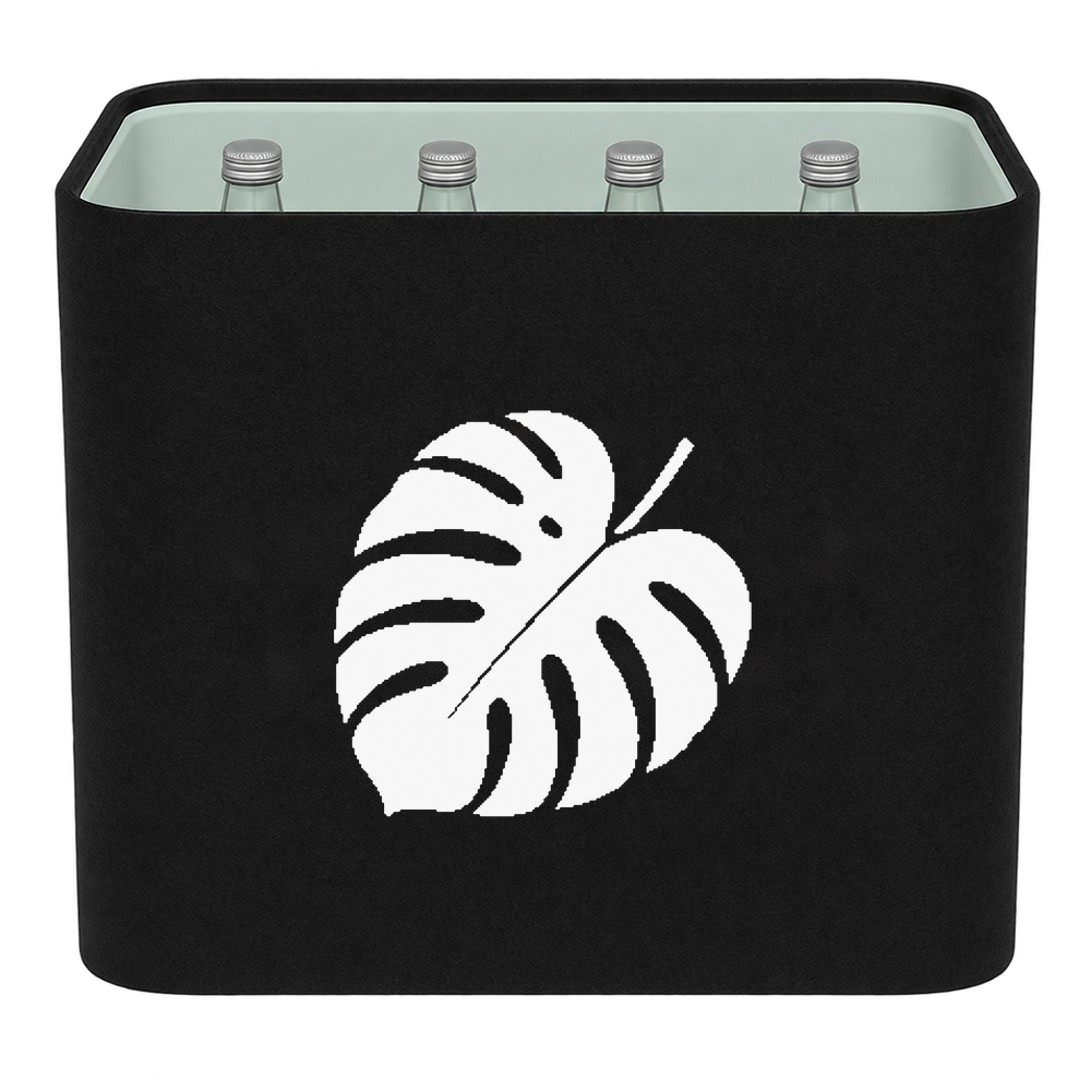 KistenBlende Monstera Blatt – WASSER GLAS