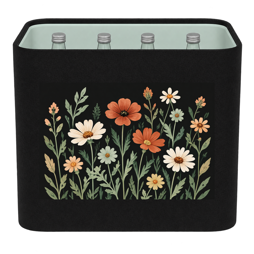 KistenBlende Wildblumen in Farbe – WASSER GLAS