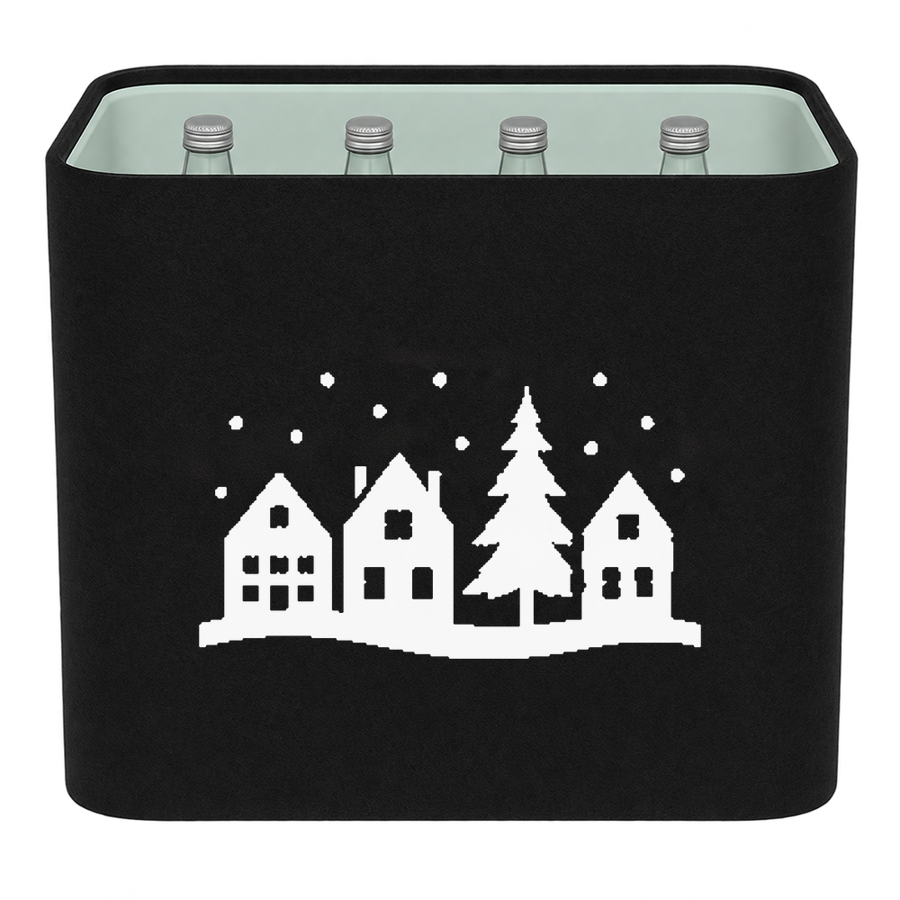 KistenBlende Winterdorf – WASSER GLAS