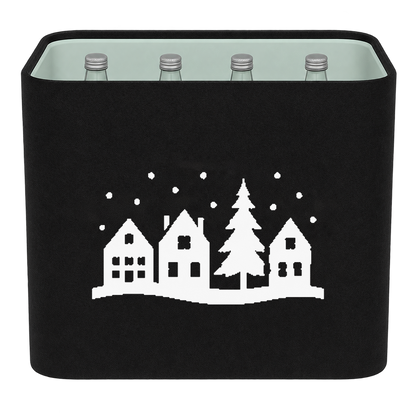 KistenBlende Winterdorf – WASSER GLAS