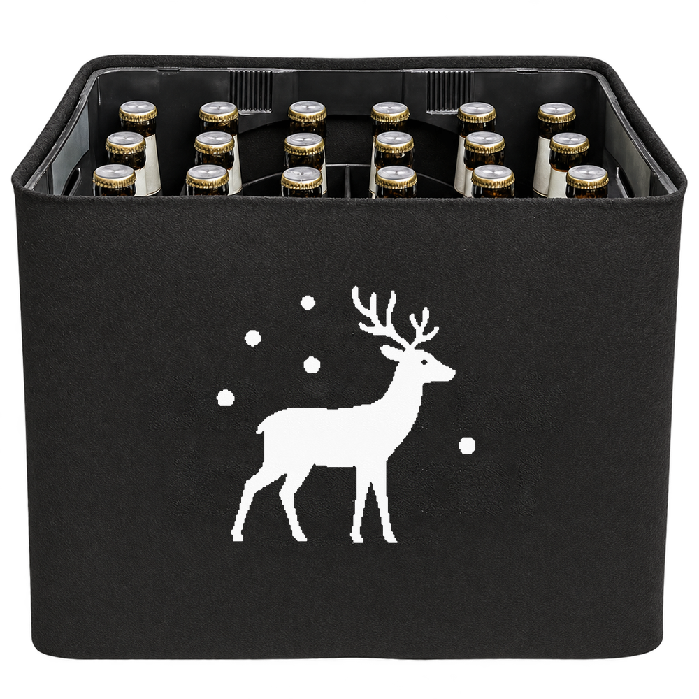 KistenBlende Rentier im Schnee – BIER 24