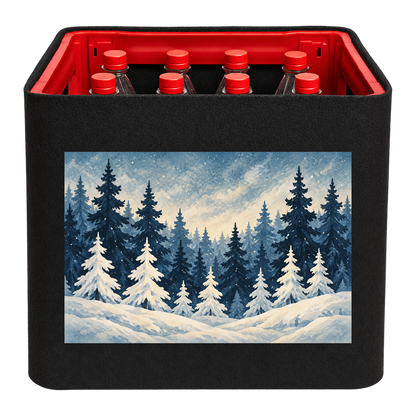 KistenBlende Winterwald in Blau – LIMONADE PET