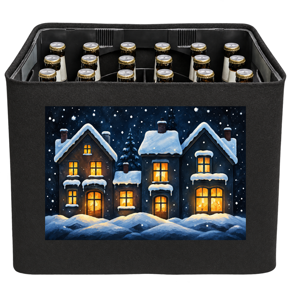 KistenBlende Verschneite Fenster – BIER 24