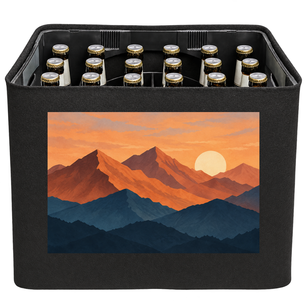 KistenBlende Berge im Abendlicht – BIER 24