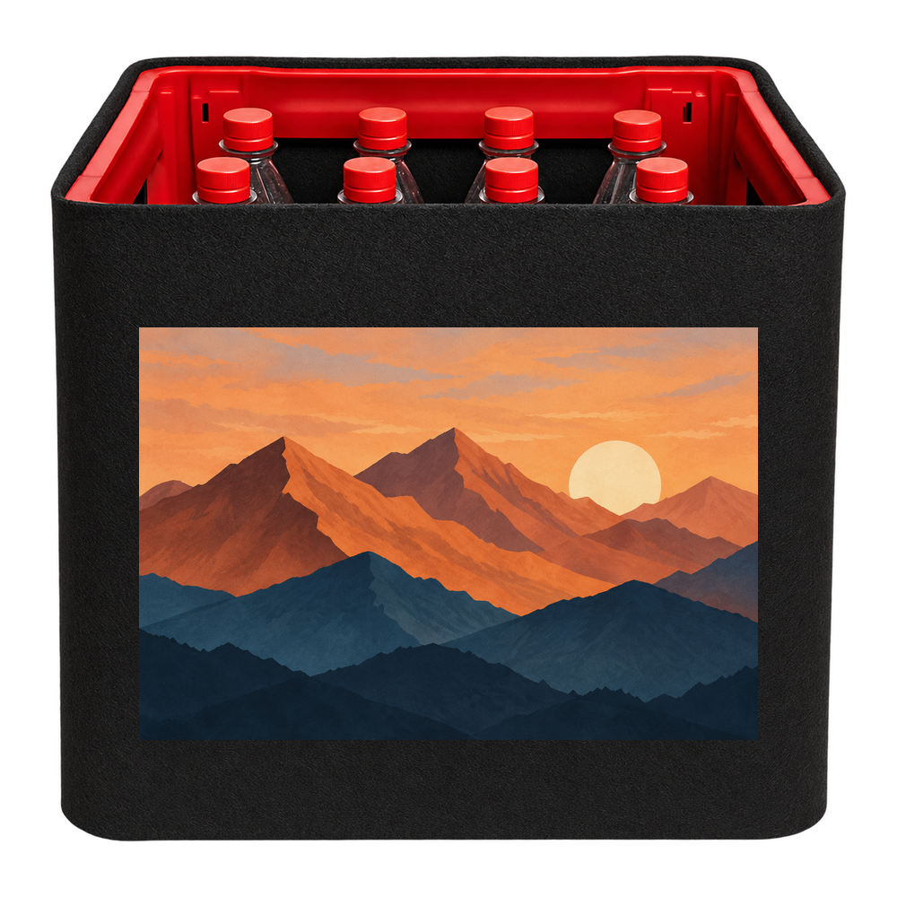 KistenBlende Berge im Abendlicht – LIMONADE PET