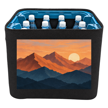 KistenBlende Berge im Abendlicht – WASSER PET