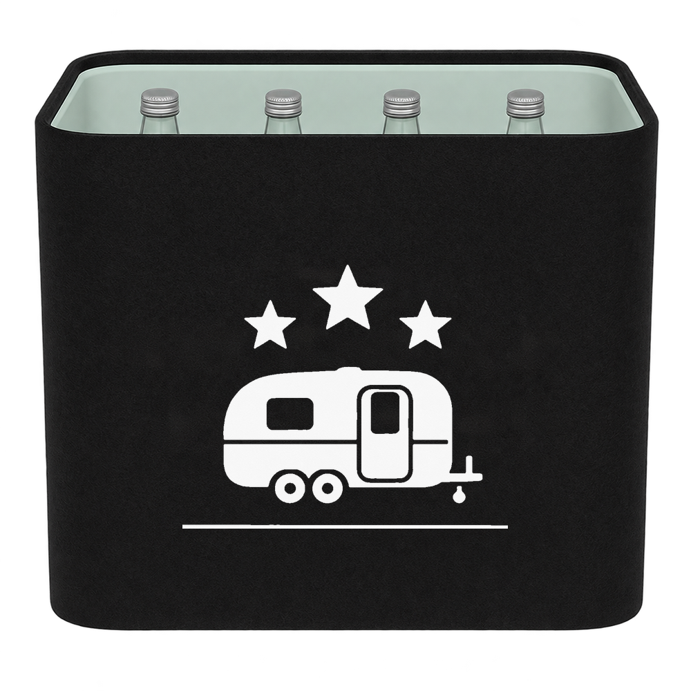 KistenBlende Wohnwagen unter Sternen – WASSER GLAS