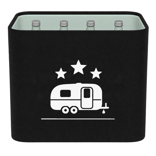 KistenBlende Wohnwagen unter Sternen – WASSER GLAS