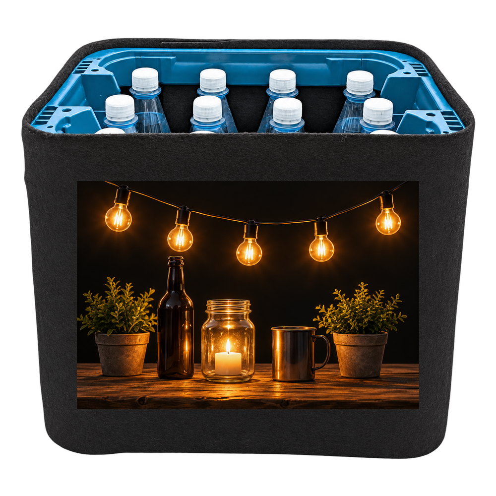 KistenBlende Lichterabend im Garten – WASSER PET