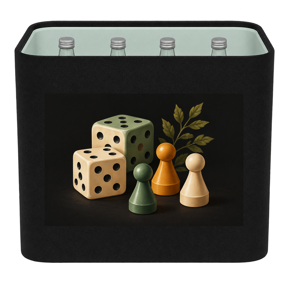 KistenBlende Spieleabend in Farbe – WASSER GLAS