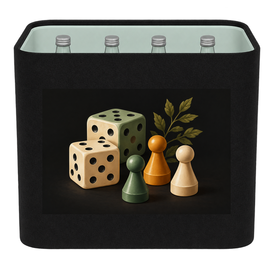 KistenBlende Spieleabend in Farbe – WASSER GLAS