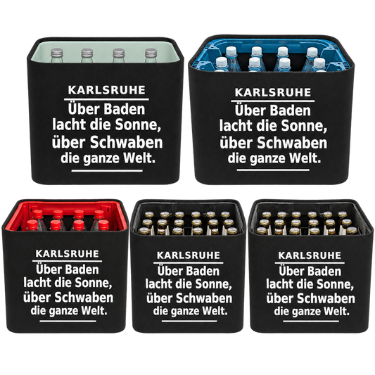 KistenBlende Karlsruhe – Stadtspruch auf allen fünf Kistenformaten