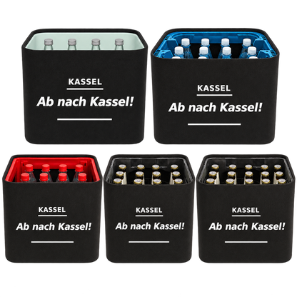KistenBlende Kassel – Stadtspruch auf allen fünf Kistenformaten
