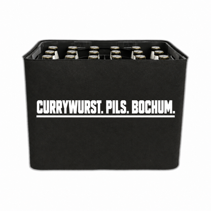 KistenBlende Currywurst. Pils. Bochum. auf Bierkasten