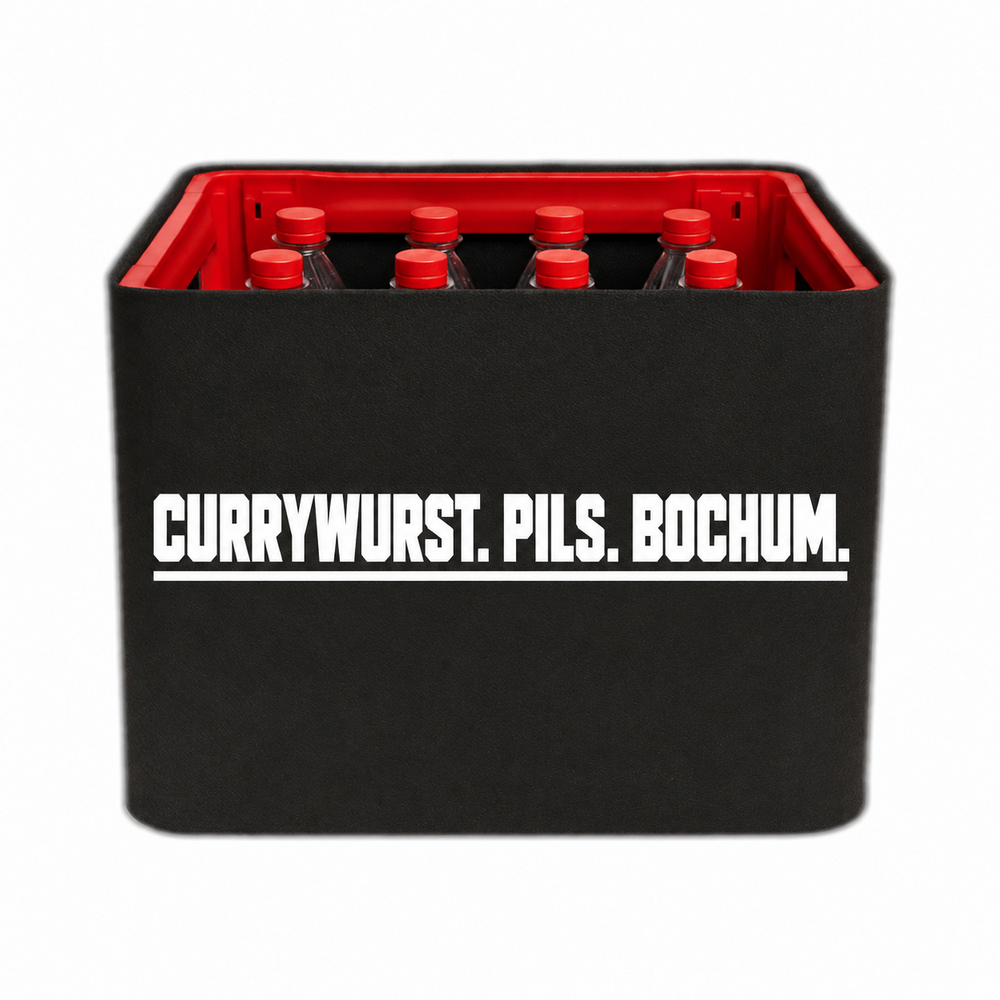 KistenBlende Currywurst. Pils. Bochum. auf Limonadenkiste PET