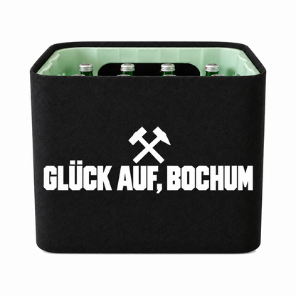 KistenBlende Glück auf, Bochum auf Wasserkiste Glas