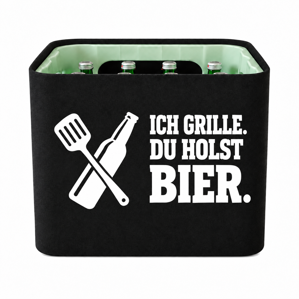 KistenBlende Ich grille. Du holst Bier. – wasser-glas-12x0-7l