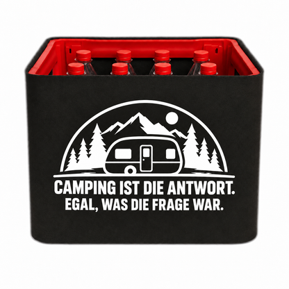 KistenBlende CAMPING IST DIE ANTWORT. EGAL, WAS DIE FRAGE WAR. – limonade-pet-12x1l