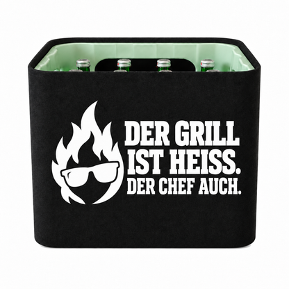 KistenBlende Der Grill ist heiß. Der Chef auch. – wasser-glas-12x0-7l
