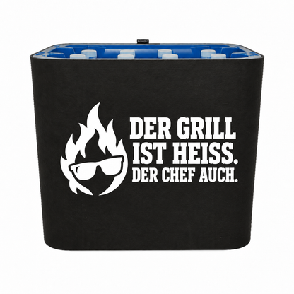 KistenBlende Der Grill ist heiß. Der Chef auch. – wasser-pet-12x1l