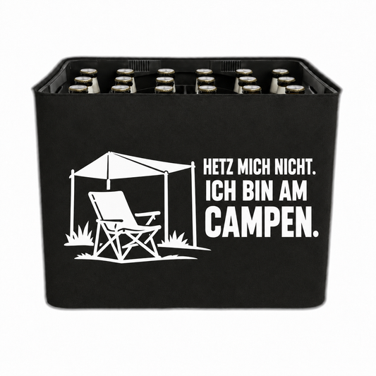 KistenBlende HETZ MICH NICHT. ICH BIN AM CAMPEN. – bier-24x0-33l-20x0-5l