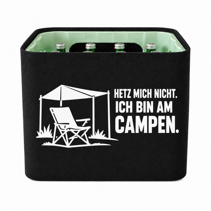 KistenBlende HETZ MICH NICHT. ICH BIN AM CAMPEN. – wasser-glas-12x0-7l