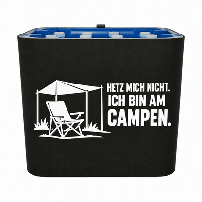 KistenBlende HETZ MICH NICHT. ICH BIN AM CAMPEN. – wasser-pet-12x1l