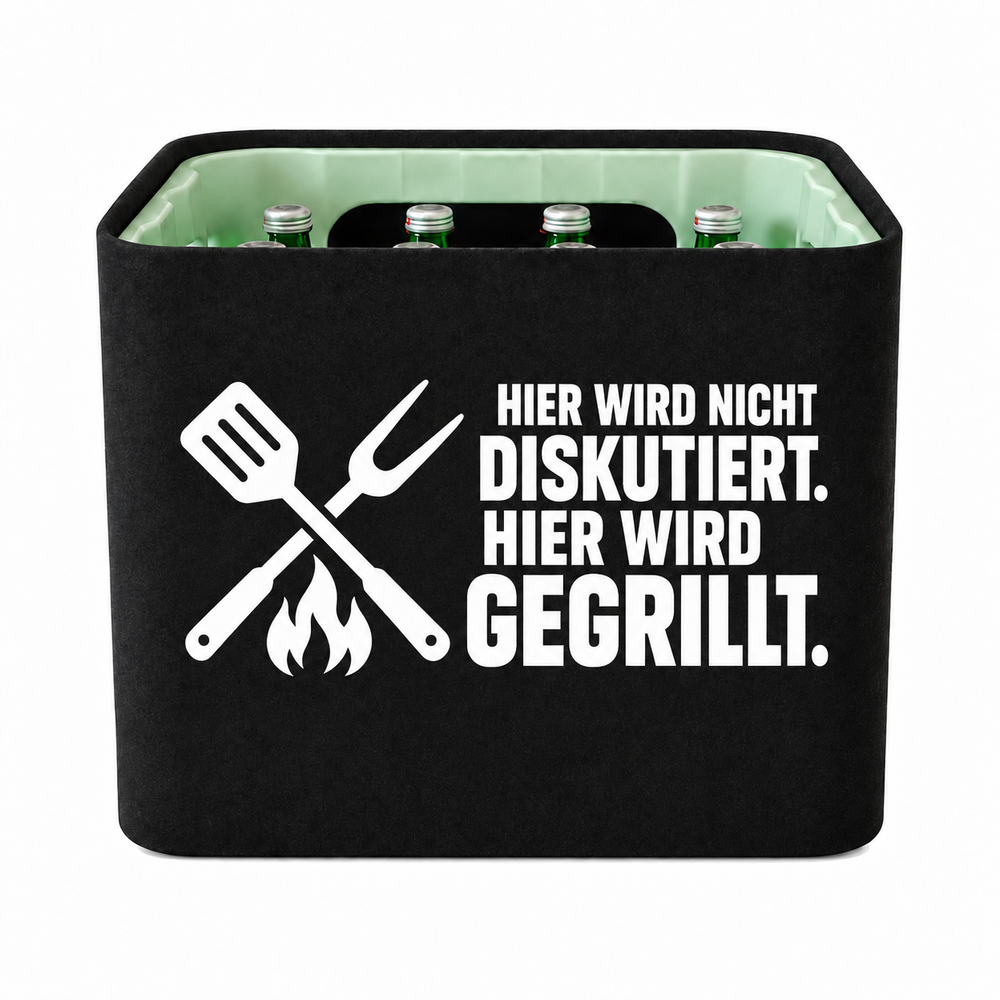 KistenBlende HIER WIRD NICHT DISKUTIERT. HIER WIRD GEGRILLT. – wasser-glas-12x0-7l